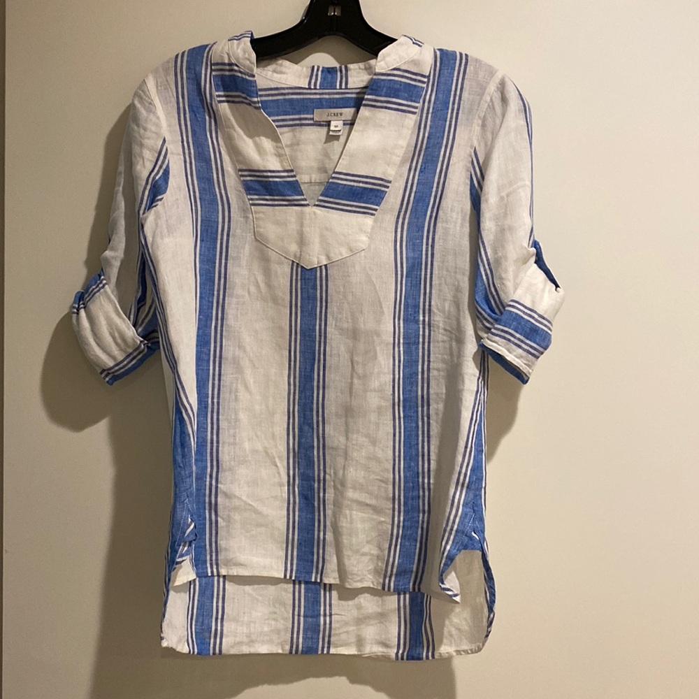 JCrew linen tunic shirt 00 Women’s